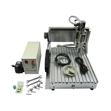 Mini CNC Lathe Machine 2.2KW CNC Spindle Ball Screw CNC 3040 Router Engraving Milling Machine for Metal Woodworking