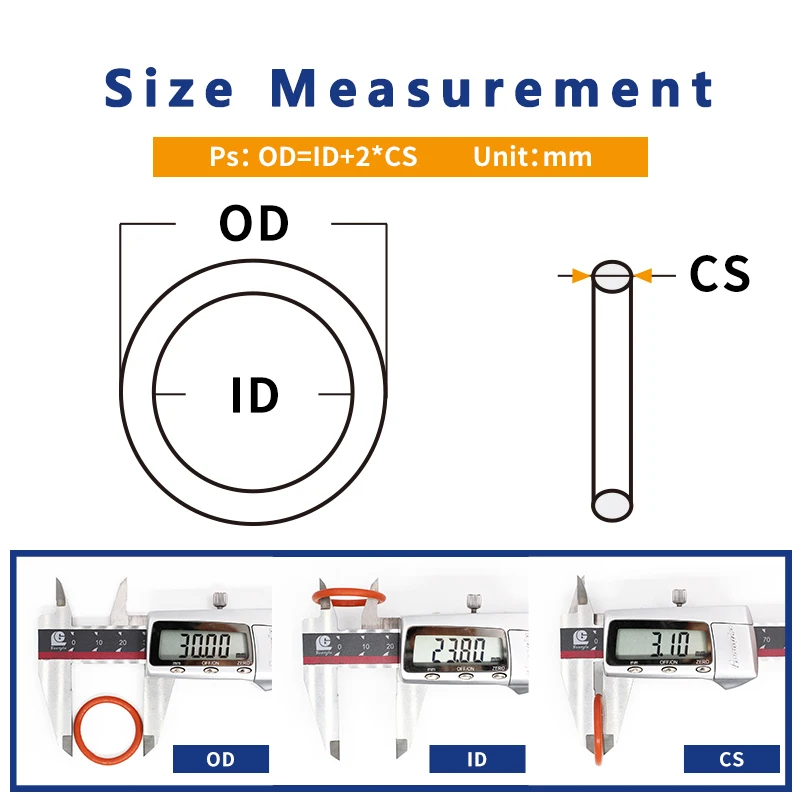 20PCS/lot Silicon O-ring Silicone/VMQ 2.65mm Thickness ID11.8/12.5/13.2/14/15/16/17/18/19/20mm O Ring Seal Rubber Ring Gasket