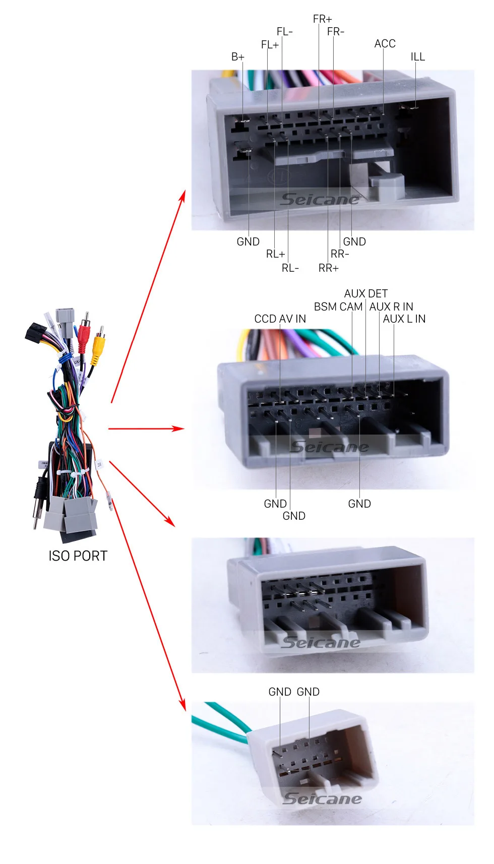Best Seicane 2Din WIFI GPS Navi Car Radio Android 8.1 Multimedia Player Stereo for 2016-2018 Honda Pilot support Mirror Link OBD2 17