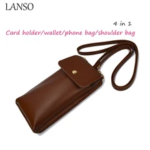 Hot Sale 4 in 1 Cell phone Multi-Purse Classic Vintage Style Shoulder Bag Unisex Crossbody Bags Coin Purses Credit Card Holder