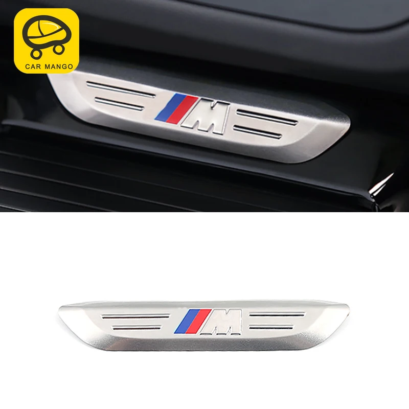 

CarManGo for 2018 2019 BMW X3 G01 X4 G02 Car Center Console M Logo Cover Frame Trim Automotive Interior Stickers Accessories