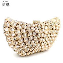 Xiyuan бренд Стразы Для женщин Винтаж Вечерние сумки палец Кольца алмазы кошелек вечерняя сумочка; BS010 для Свадебная вечеринка Сумки