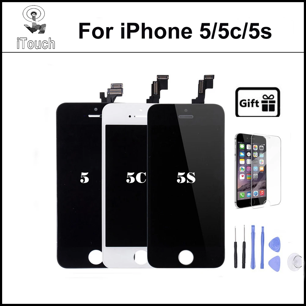 Pantalla LCD For iPhone 5S iphone 5c iphone 5 LCD display touch screen Replacment full Digitizer
