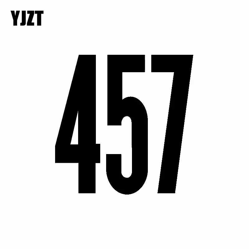 YJZT 13 см * смешной номер 457 виниловый автомобильный Стайлинг Декор наклейка