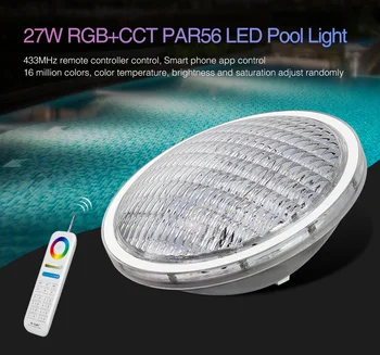 

[Seven Neon]DC12V/DC12-24V IP68 Underwater 27W RGB+CCT PAR56 LED Pool Light Dimmable 2000LM LED Fountain,pond,Swimming Pool Lamp