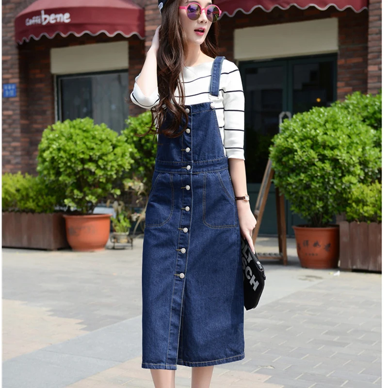 Oversized Women Dresses Korean version New Loose Sleeveless Strap Denim Dress Sexy Elegant Jeans Dress Women 9XL IOQRCJV AA171