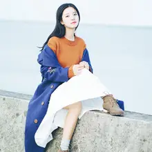 Осенне-зимнее Новое Узорчатое художественное модельное пальто с тонкой вышивкой, шерстяное утепленное шерстяное пальто