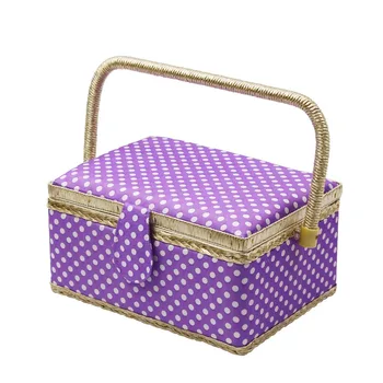 

Beauty 5 Colors Sewing Kits Fabric Storage Basket Large Capacity Sewing Tools Sewing Box Sundries Bin Best Gift For Mother