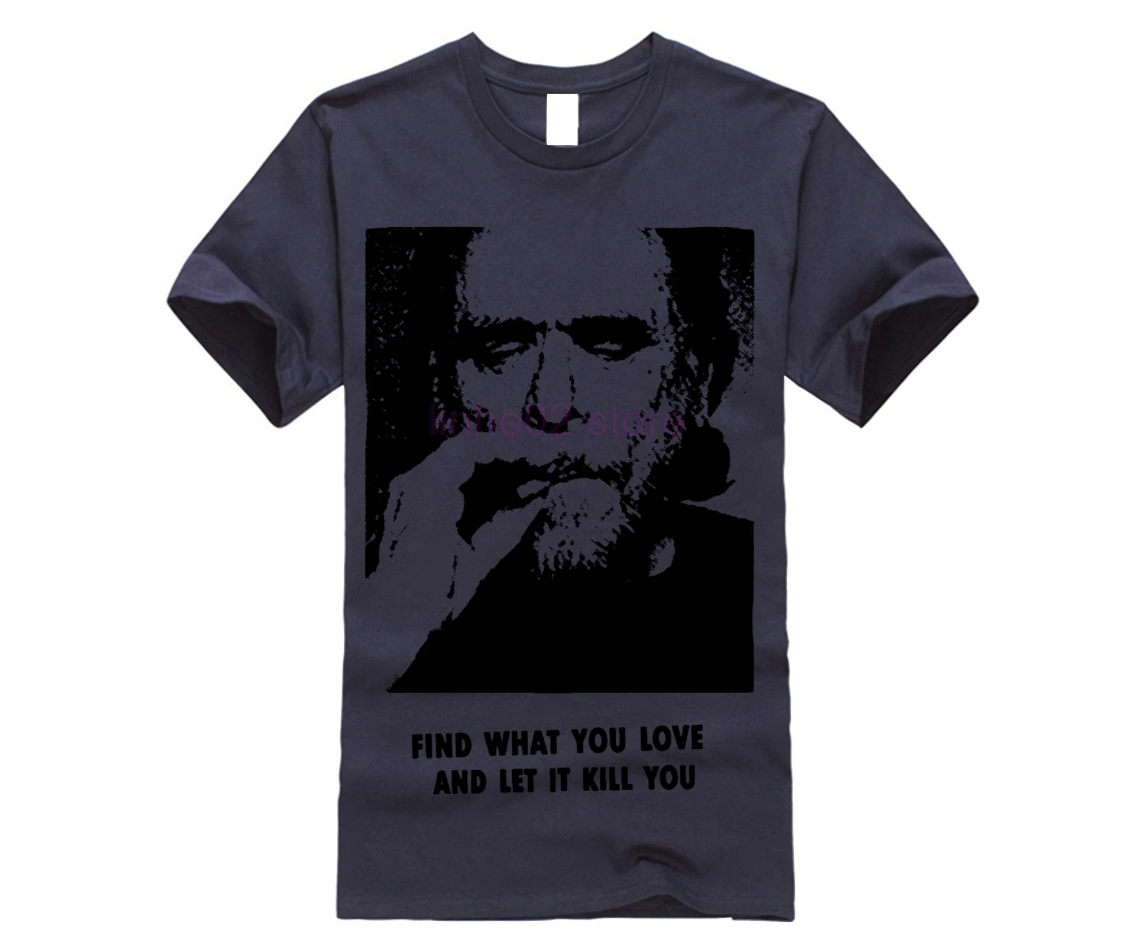 2019 Новая летняя тонкая футболка Charles Bukowski с цитатами для мужчин найти то что вы