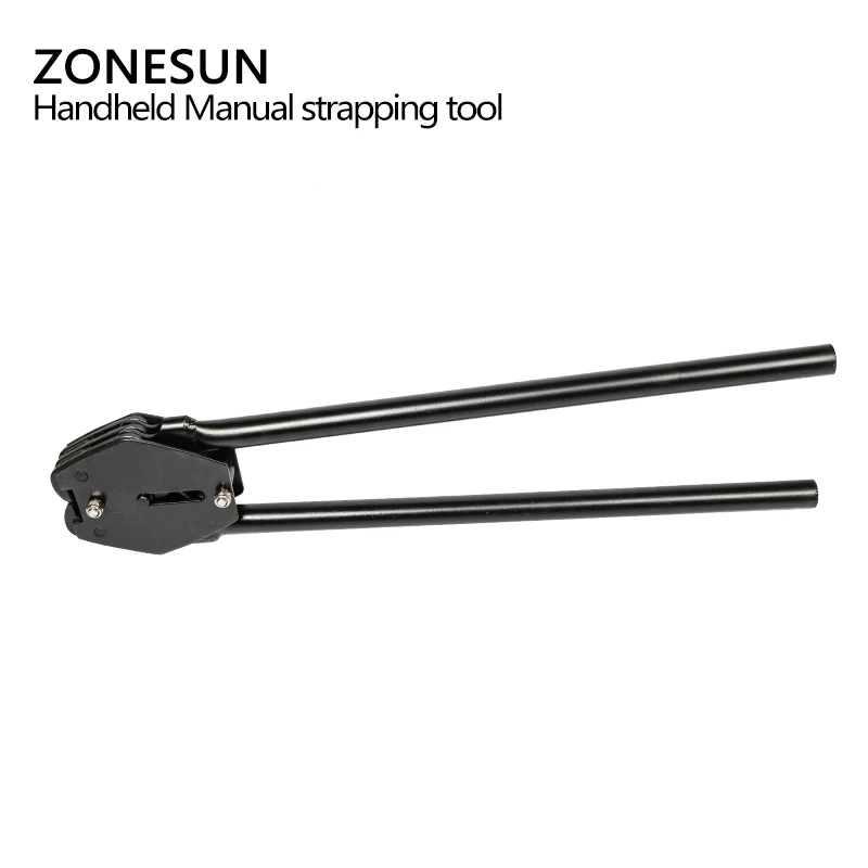 Zonesun ручное оборудование обвязочный инструмент для пластиковой ручной обвязки инструмент уплотнитель и натяжитель для 12 мм 19 мм ремешок