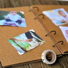 Заказной А4 вертикальный свадебный альбом для скрапбукинга с кольцом, крафт фотоальбом, гостевая книга, Свадебный детский душ, украшения для дня рождения