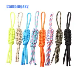 CAMPINGSKY Paracord550 ремешок брелок ручной работы для ключей фонарик черный, Восхождение Кемпинг выживания Оборудование paracord 550