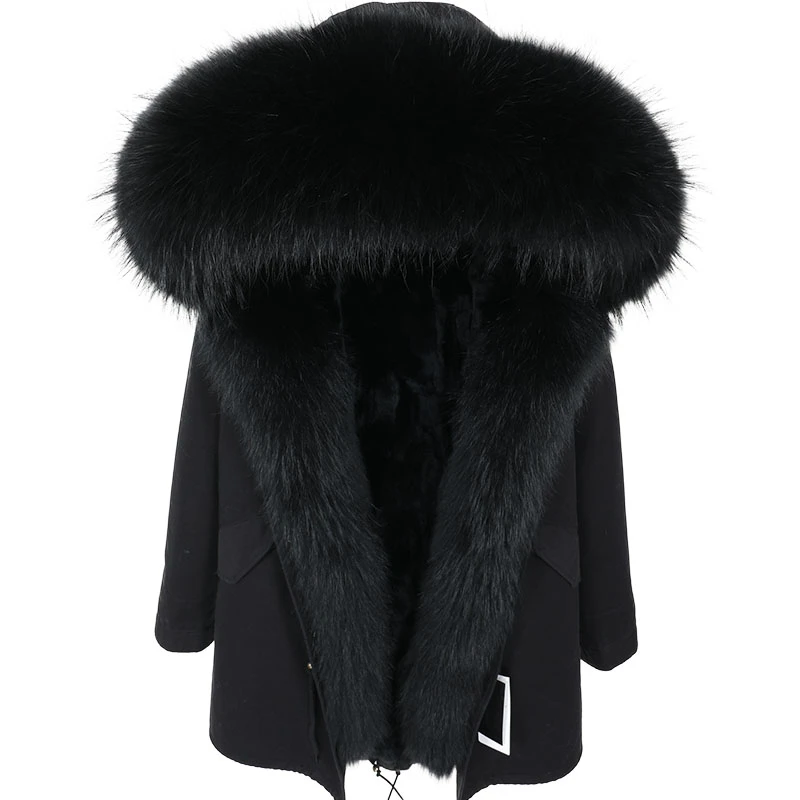 Winter Jacket Women Brand Luxury 2019 Real Fur Coat Natural Raccoon Fur Collar Rabbit Fur Liner Outerwear Streetwear Casual New Winter Jacket Women Brand Luxury 2019 Real Fur Coat Natural Raccoon Fur Collar Rabbit Fur Liner Outerwear Streetwear Casual New