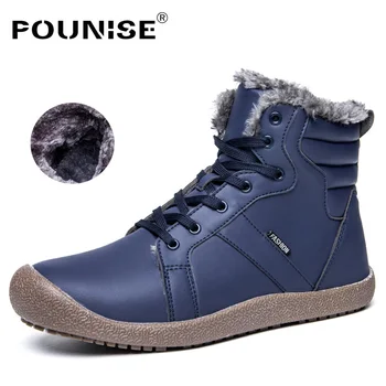 

High Quality Autumn Winterr Shoes Men Boots Waterproof Ankle Boots Snow Boots Outdoor Working Boots Men Shoes Big Sizes 39-48
