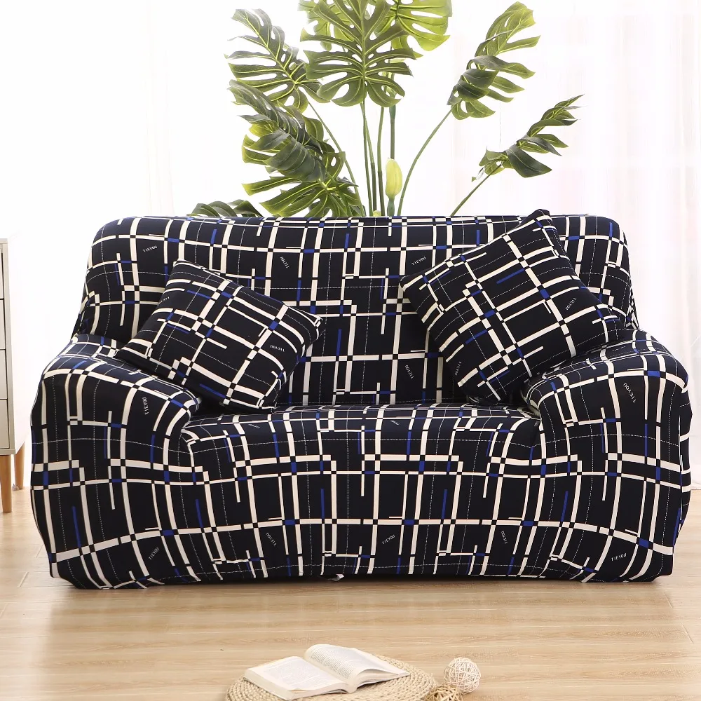 

Solid color Spandex Elastic Slipcovers Sofa Cover Sectional Stretch All-inclusive Sofa Towel Couch Case Cover for Livingroom