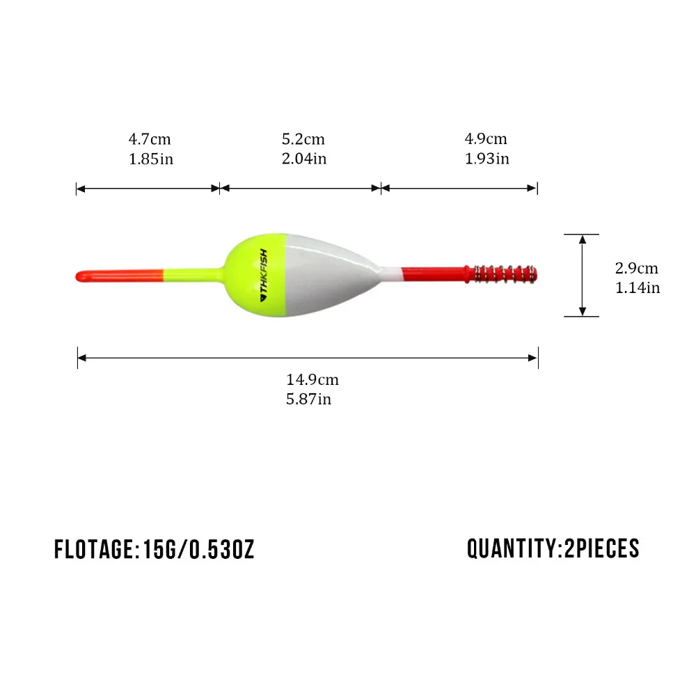 Bluegill Bobbers Carlisle Fishing Floats Balsa Wood Box of 36 #490 ...