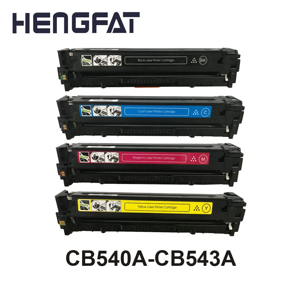 Бесплатная доставка 2 шт. цветной тонер картридж CB540A CB541A CB543A 125A для HP LaserJet CP1215 CP1515n