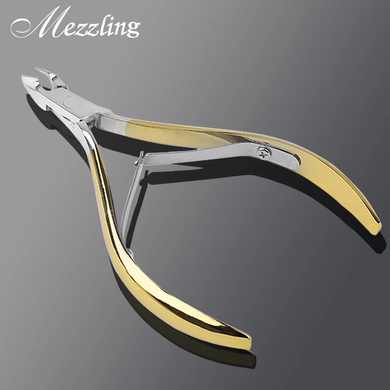 

Mezzling High Quality Gold Nail Art Clipper Trimmer Cuticle Scissor Cutter Manicure Tools