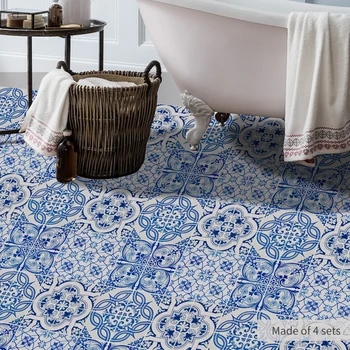 

Funlife European Style Ceramic Tile Printing Film PVC Floor Contact Covering DIY Self-adhensive Waterproof Wall Sticker DB100