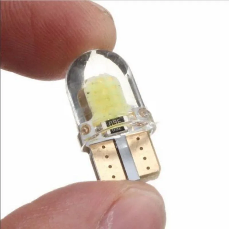 

10pcs LED W5W T10 194 168 W5W COB 8SMD Led Parking Bulb Auto Wedge Clearance Lamp Silica Bright White License Light Bulbs