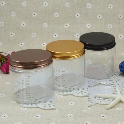 20 шт./лот 200 г прозрачная пластиковая Косметическая банка сыворотка бутылка
