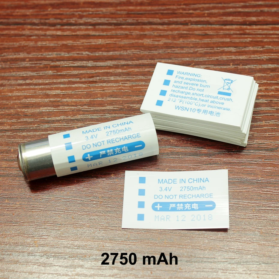 100pcs/lot 14350 lithium battery accessories PVC heat shrinkable sleeve battery sheath insulation shrink film 2750mAh