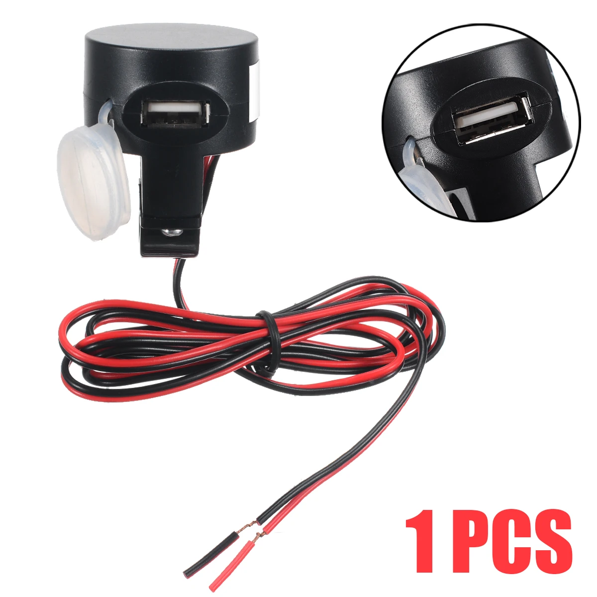 

1PC USB 12V Motorcycle Mobile Phone Power Supply Socket Charger Waterproof For 5V Digital Devices Mini-Speakers Tablets