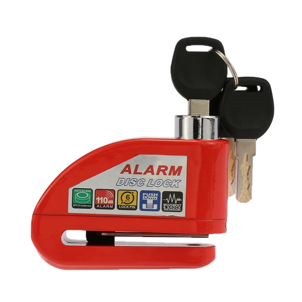 

Motorcycle Scooter Bicycle Disc Brake Lock Security Anti-theft Alarm Lock