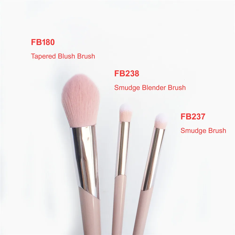 Fb180 Tapered Blush Fb237 / Fb238 Smudge Blender Makeup Brushes Set