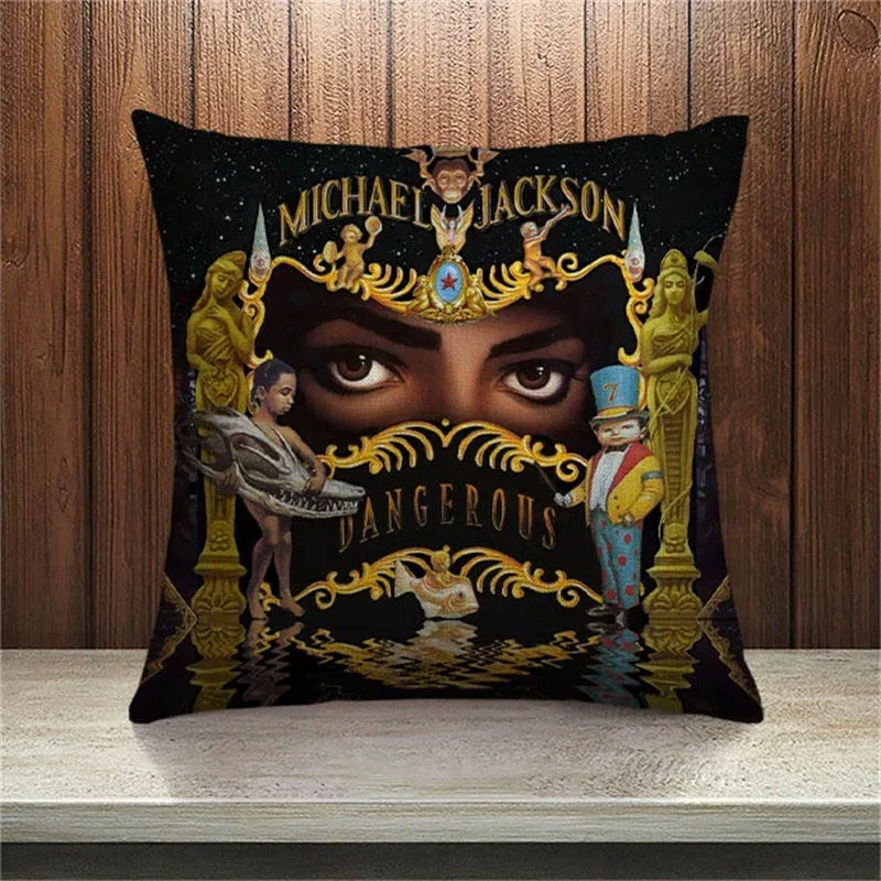 Us 4 99 New Fashion Super Michael Jackson Pillow Case Sofa Bedroom Home Decorative Throw Cover Sequin Cushion For Your Life In