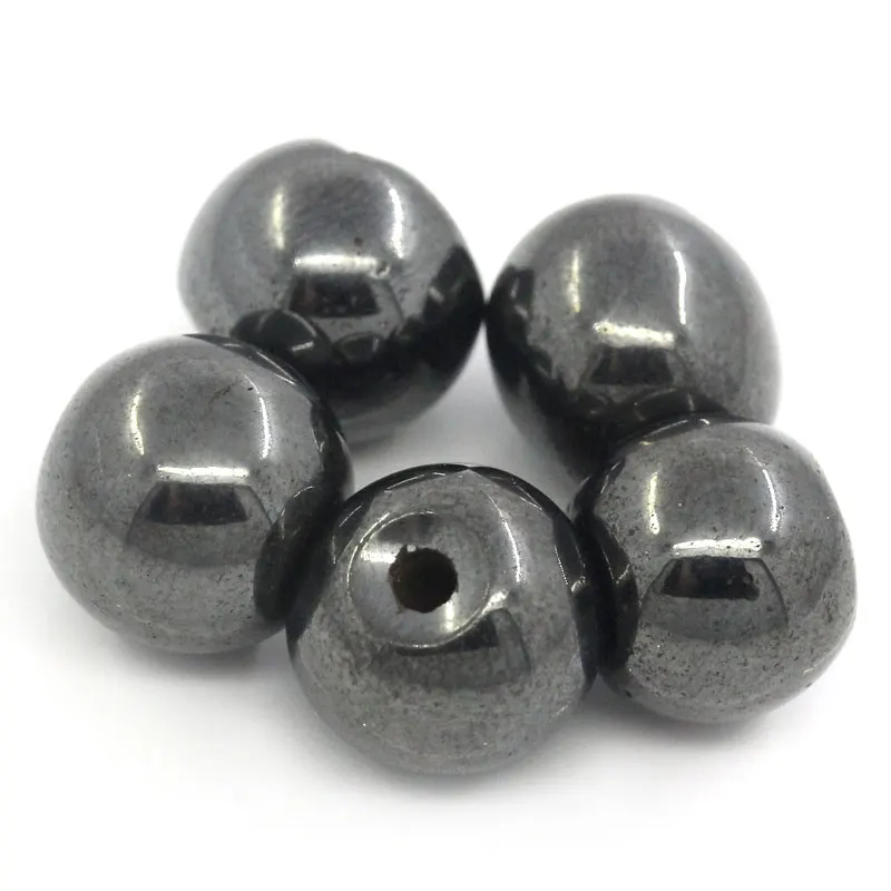 

Doreen Box hot- 30 PCs Round Magnetic Created Hematite Spacers Beads 8mm dia. (B00134)