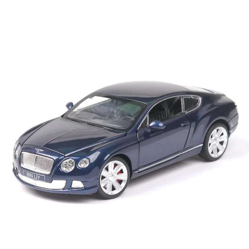 

1/24 Simulation GT W12 Alloy Die Cast Toy Cars Pull Back Wheel Linkage Children Car Toys For Collection