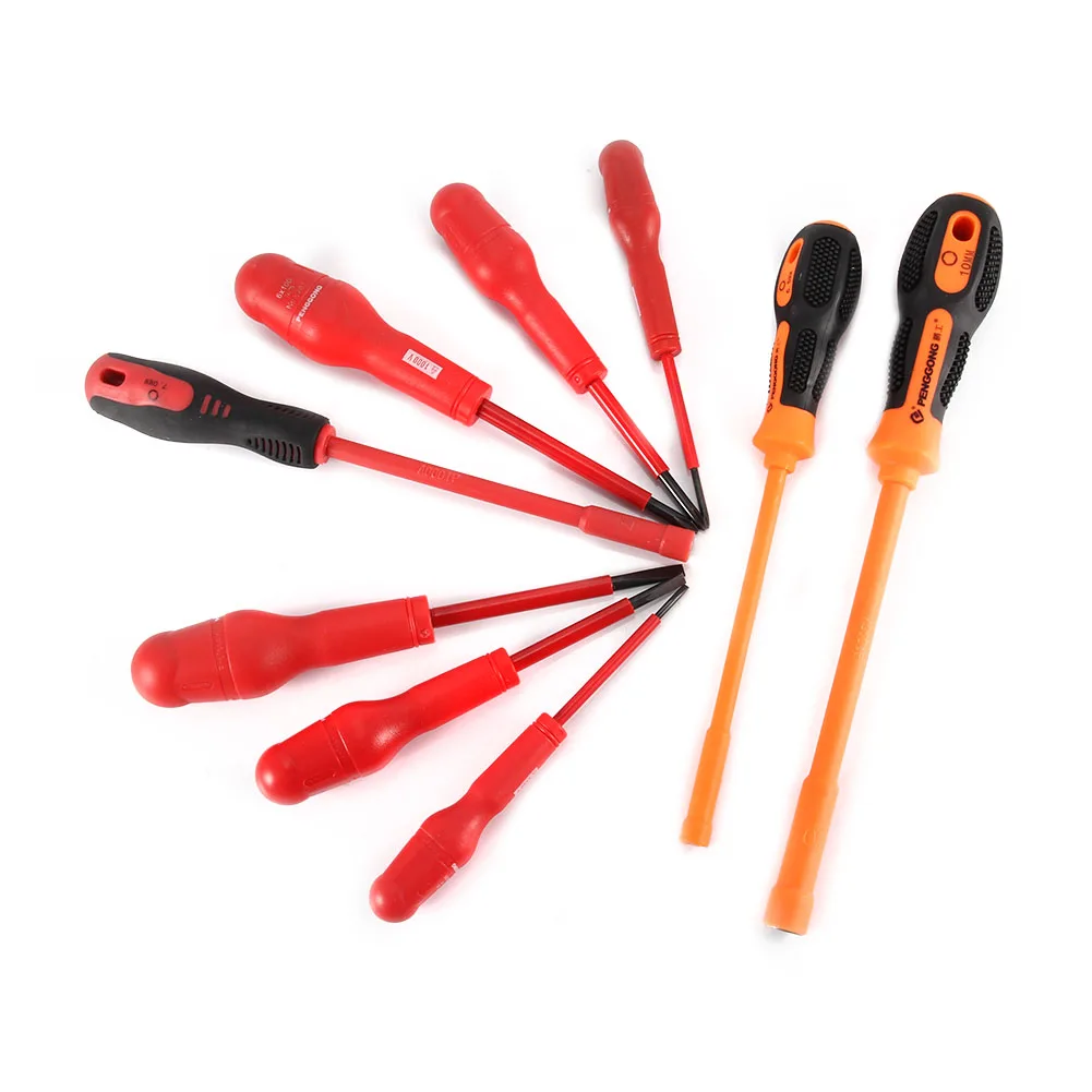 

9 Pcs/Set Insulated Screwdriver Kit Multifunctional Electrician Precision Insulation Repair Tools JA55