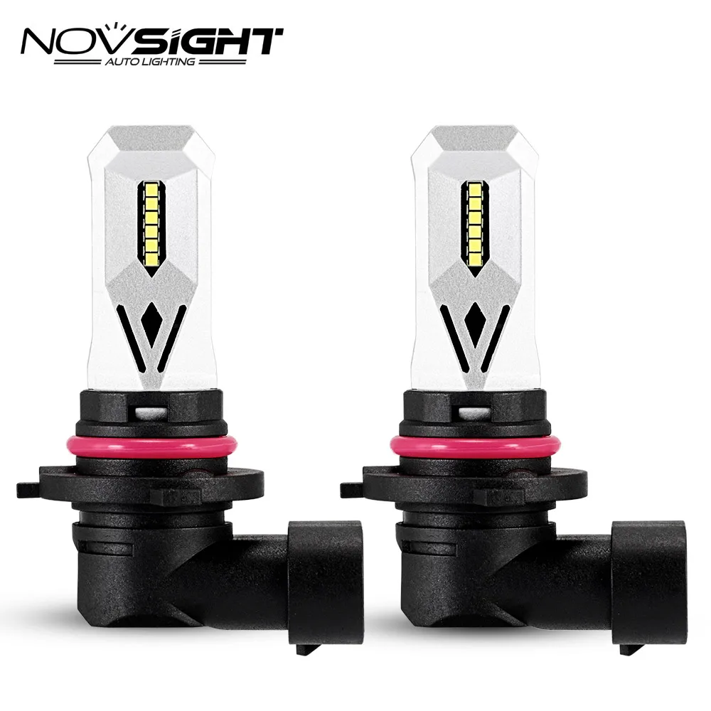 

NOVSIGHT 2Pcs H8 H11 Led fog light 9005 HB3 HB4 9006 LED 80w 1500LM 6500K White Car Driving Running Lamp Auto fog lamp 12V New