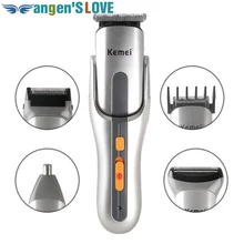 Kemei KM-680A 5 в 1 бритва с насадками для волос Ушная головка перезаряжаемая бритва Беспроводная Регулируемая лезвие машинки для стрижки волос