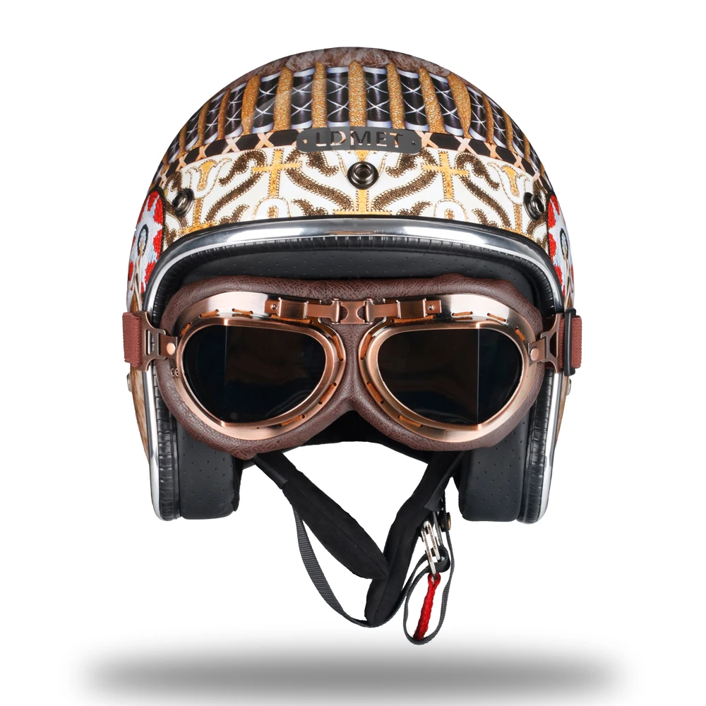 LDMET moto rcycle шлем harley индийский Ретро открытым уход за кожей лица Винтаж casco JET каск