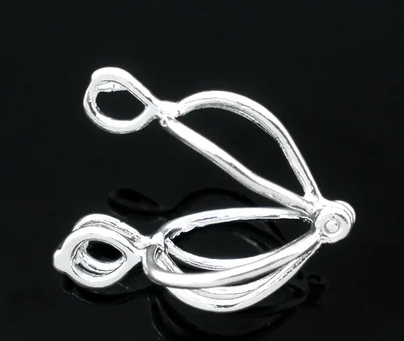 

DoreenBeads Copper Spiral Bead Cages Pendants Lantern Silver color 24.0mm(1") x 13.0mm( 4/8"), 1 Piece 2015 new