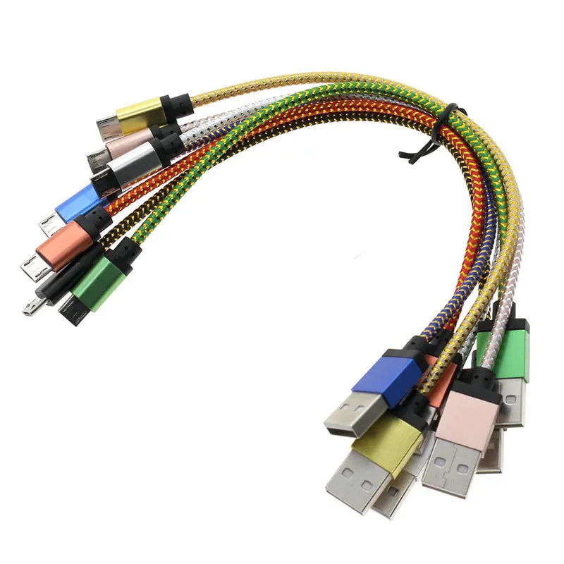 المصغّر usb كابل سريع شحن بيانات الهاتف المحمول كابل لسامسونج غالاكسي S6 ل أخرى الروبوت الهواتف