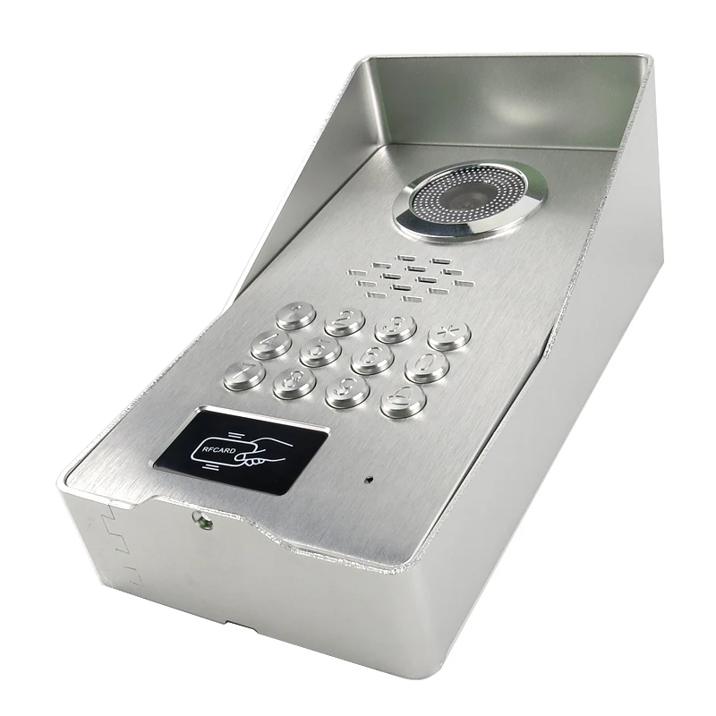 " ЖК-экран видео домофон комплект 2 белый монитор+ металлическая панель RFID код клавиатура разблокировка дверной Звонок камера