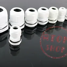 PG7 Кабельный ввод Разъем Водонепроницаемый Нейлон Пластик для 3-6,5 мм кабель с резиновым кольцом 10 шт. бесплатно