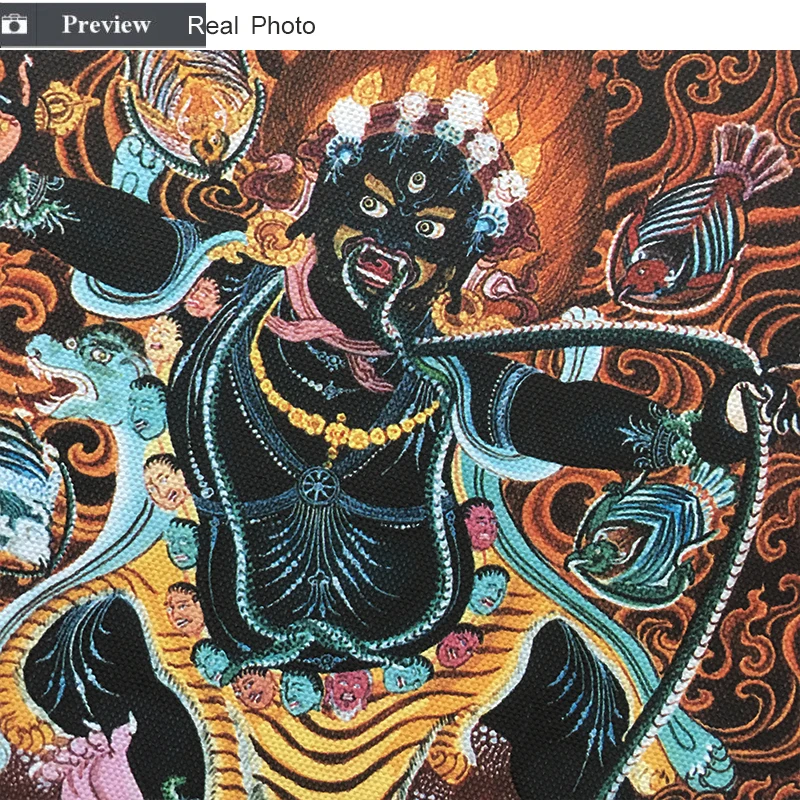 Thangka Vajrapani индийская китайская религиозная живопись буддой холст принт картина