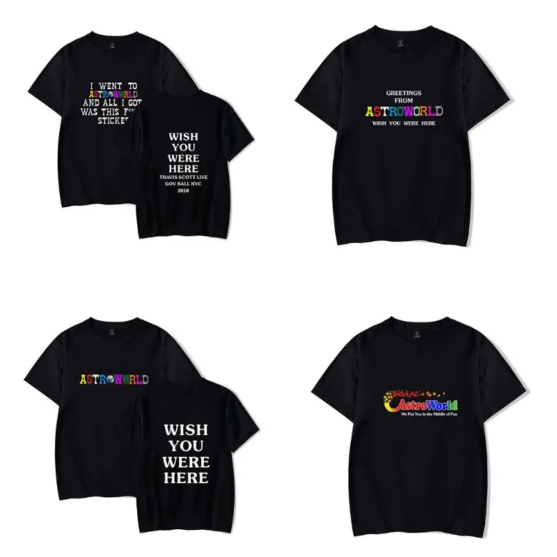 

Hot Sale T Shirt Trendy Fashion Printed Short Sleeve Round Collar Unisex Summer Boys Girl Black Cool Pop Tops Men Women Clothing