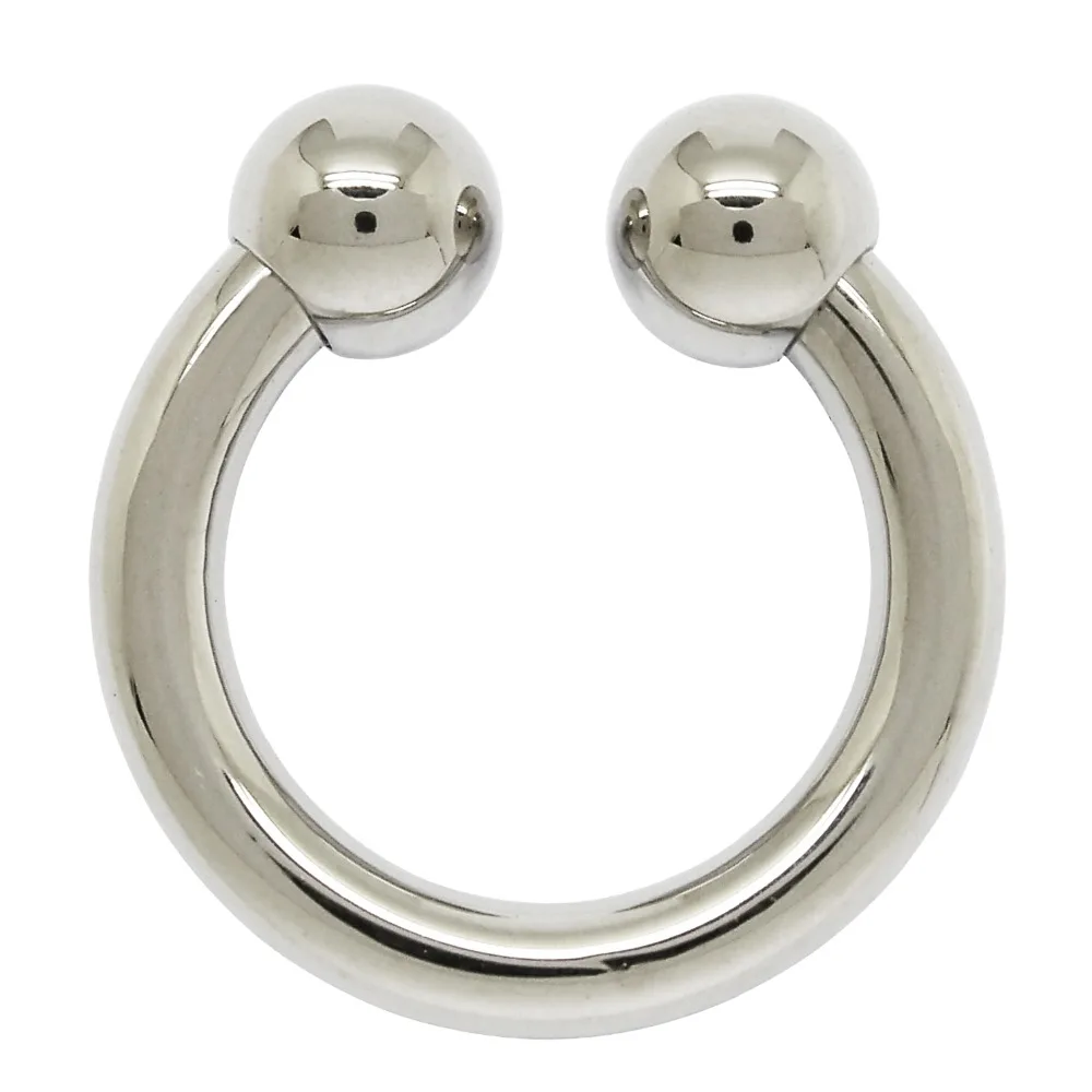 

3mm to 6mm thick 316L stainless steel body piercing jewelry circular barbell nipple piercing ring body jewelry