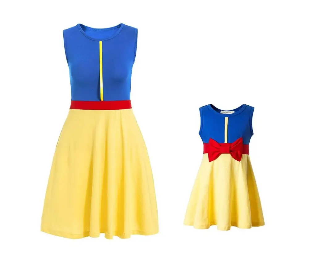 snow white Женский костюм принцессы с Микки Маусом, Женский маскарадный костюм, платье принцессы на день рождения, платье принцессы с Минни, Белоснежка - Цвет: snow white