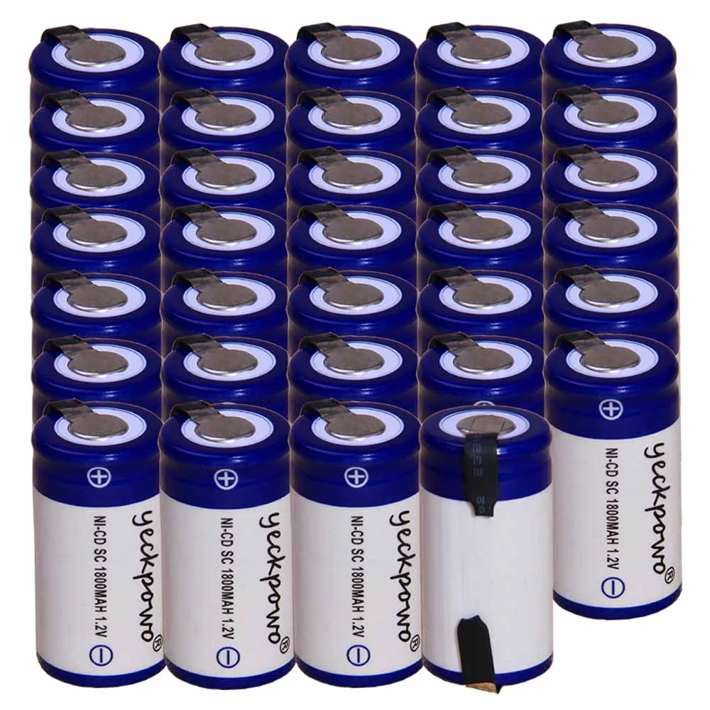 

power tools batteries 34 piece SC battery 1.2v batteries rechargeable 1800mAh nicd battery for screwdriver