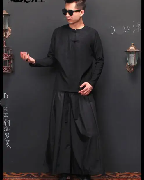 S-5XL! осенняя одежда Мужская Хан версия стиль брюки мужчин в Штаны