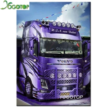 

YOGOTOP Diy Diamond Painting Cross Stitch kits 5D Diamond Mosaic Decorative Painting Full Diamond Embroidery truck CV614