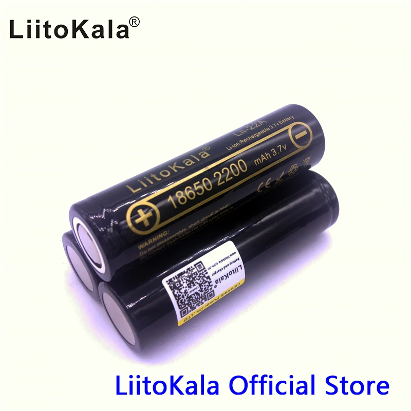 HK LiitoKala Lii-22A 3,7 V 18650 2200mAh 18650 батарея 3,7 V 2200mAh аккумуляторная батарея