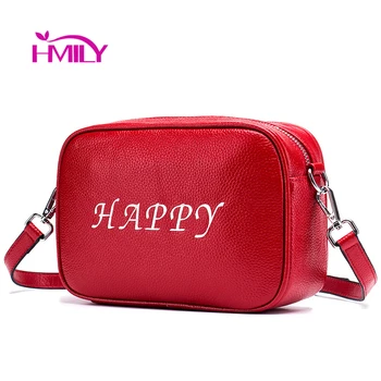 

HMILY Letter Printing Handbags Women PU Leather Messenger Bag Mini Shoulder Bag Zipper Ladies Crossbody Bag Trend Ladies Bags