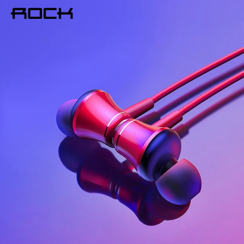 

ROCK Magnetic Wireless Bluetooth Earphone with Mic Sport Headset Stereo Earbuds Neck Headset Bass Stereo Handsfree In-ear